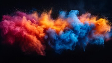 彩色粉末爆炸7