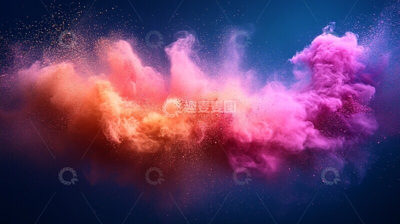 高清大图下载【趣麦麦图】火药爆炸扩散1