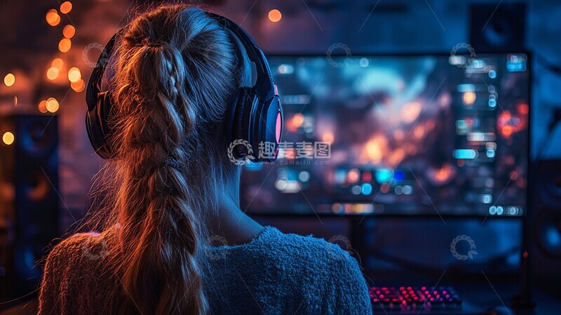 高清大图下载【趣麦麦图】电竞游戏炫彩画面