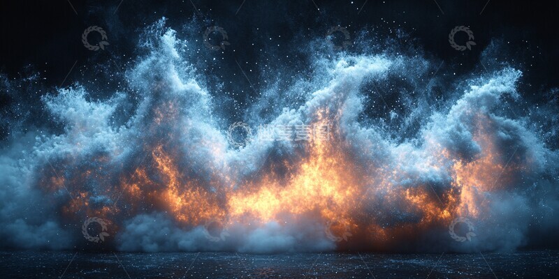 高清大图下载【趣麦麦图】粒子爆炸效果2