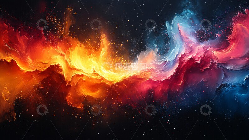 高清大图下载【趣麦麦图】色彩爆炸背景1