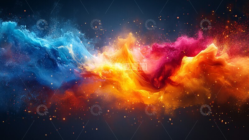高清大图下载【趣麦麦图】色彩爆炸背景2