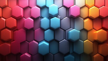 彩色立方体背景9