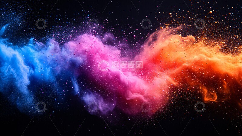 高清大图下载【趣麦麦图】色彩爆炸色彩爆炸粉末1