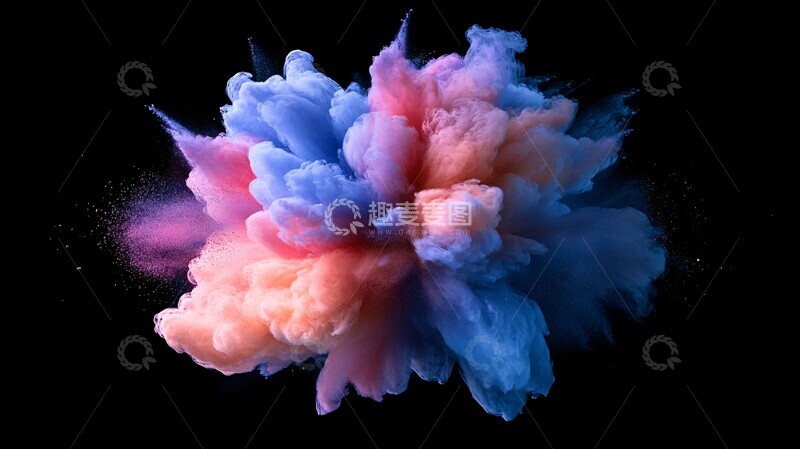 高清大图下载【趣麦麦图】颜料和粉末爆炸
