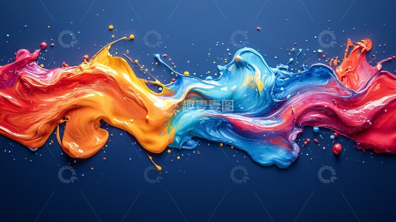 高清大图下载【趣麦麦图】液体艺术动感瞬间1