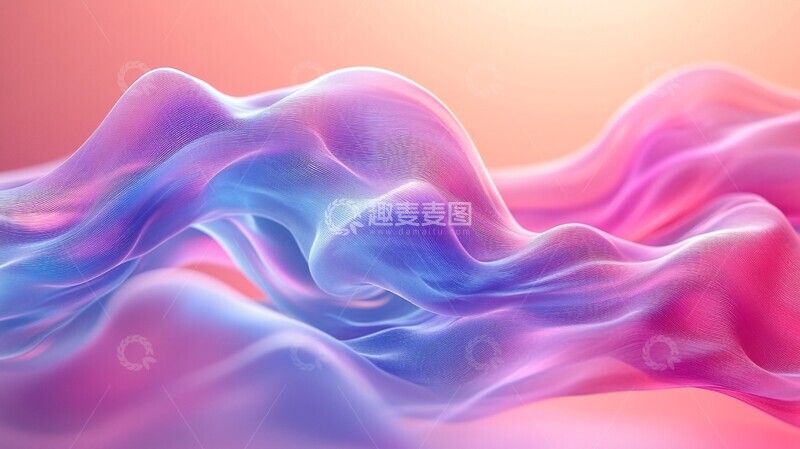 高清大图下载【趣麦麦图】三维波纹流体形状2