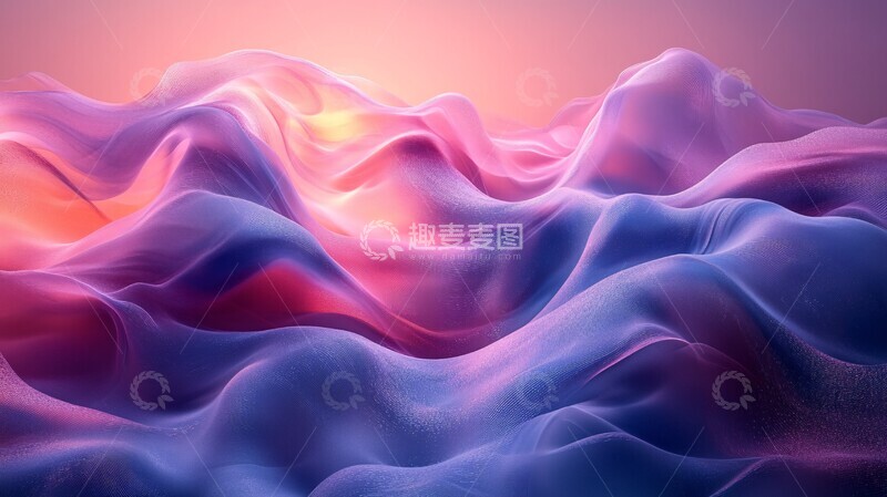 高清大图下载【趣麦麦图】三维波纹流体形状