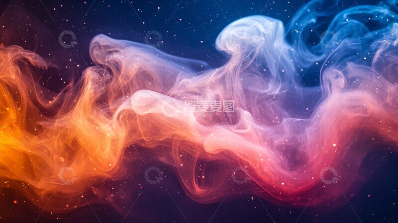 高清大图下载【趣麦麦图】烟雾流动纹理