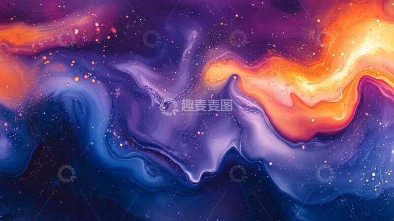 高清大图下载【趣麦麦图】烟雾液体背景