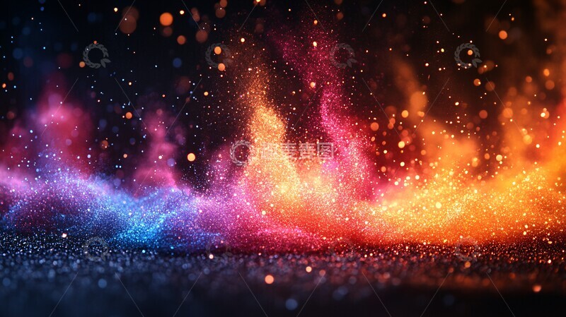 高清大图下载【趣麦麦图】烟花升腾的轮廓1