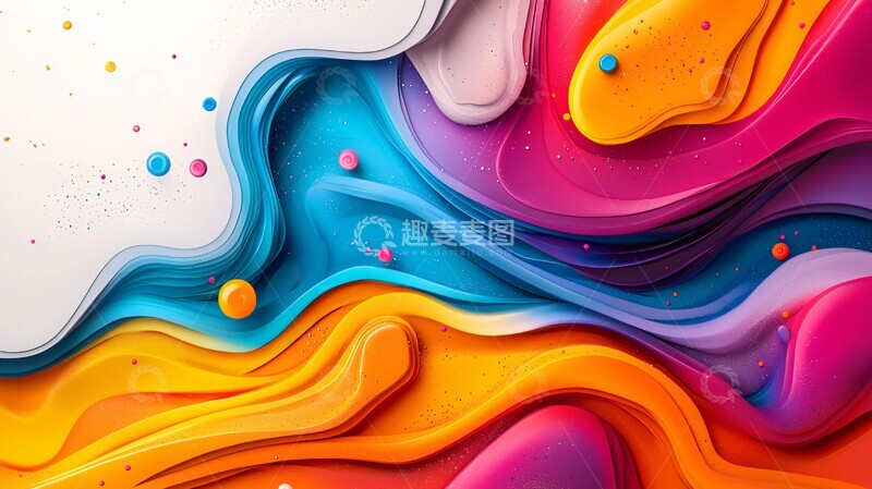 高清大图下载【趣麦麦图】幻彩横幅界面设计1