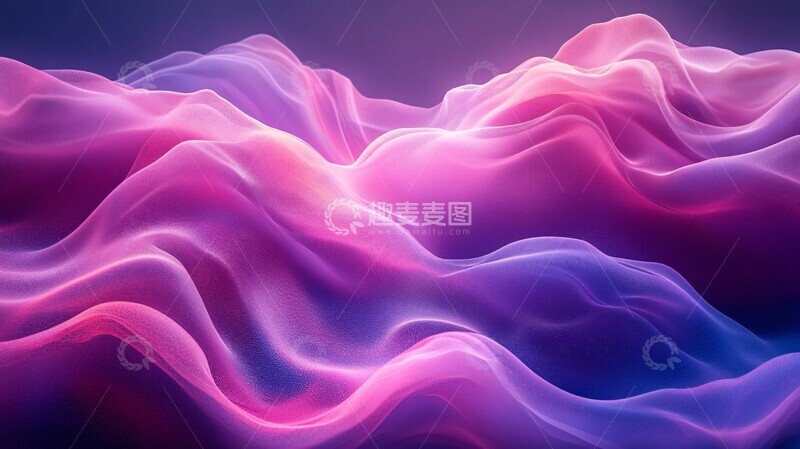 高清大图下载【趣麦麦图】丝绸缎面雾海1