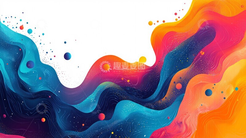 高清大图下载【趣麦麦图】幻彩横幅界面设计