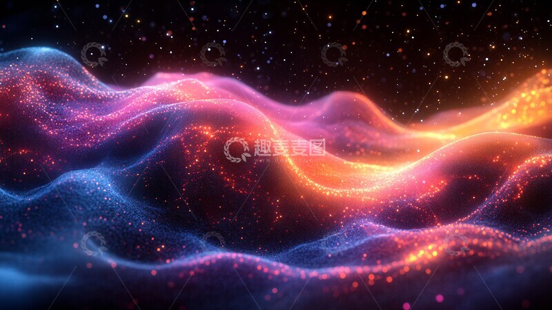 高清大图下载【趣麦麦图】电光粒子流电光粒子动态1