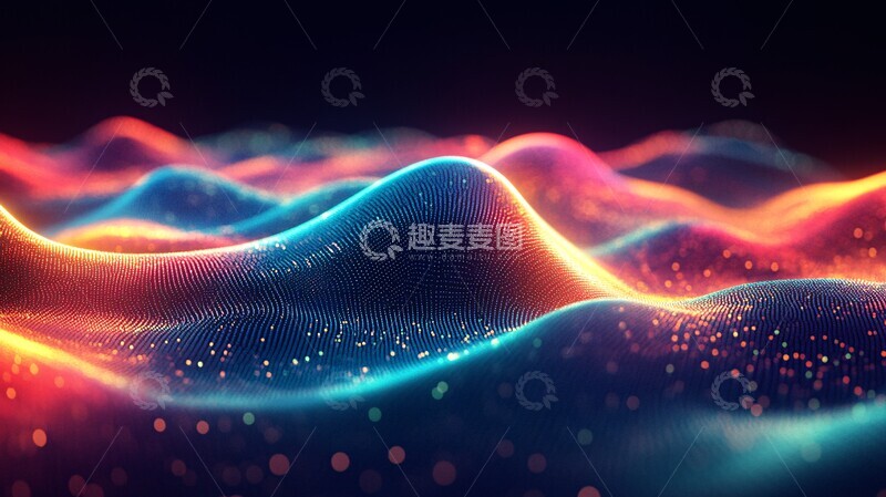 高清大图下载【趣麦麦图】电子数字风电子数字绿色1