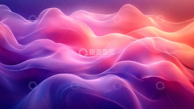 高清大图下载【趣麦麦图】丝绸缎面雾海