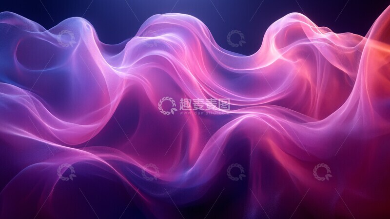 高清大图下载【趣麦麦图】丝绸缎面雾海2