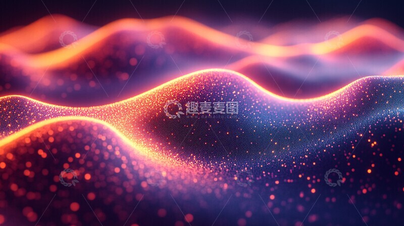 高清大图下载【趣麦麦图】脉冲流动脉冲流动未来