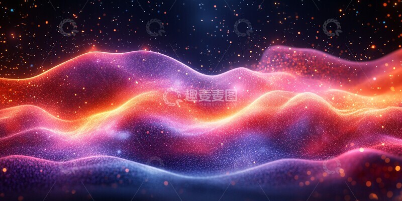 高清大图下载【趣麦麦图】电子流光电子流光色彩1