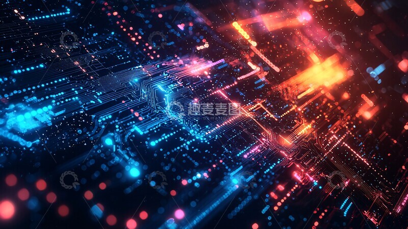 高清大图下载【趣麦麦图】人工智能抽象背景2