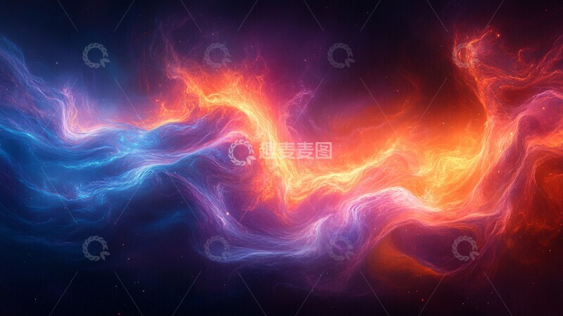 高清大图下载【趣麦麦图】光影流动线流动有机哥特1