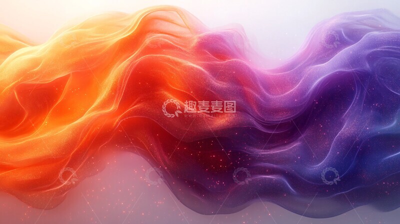 高清大图下载【趣麦麦图】粒子波纹光影流动