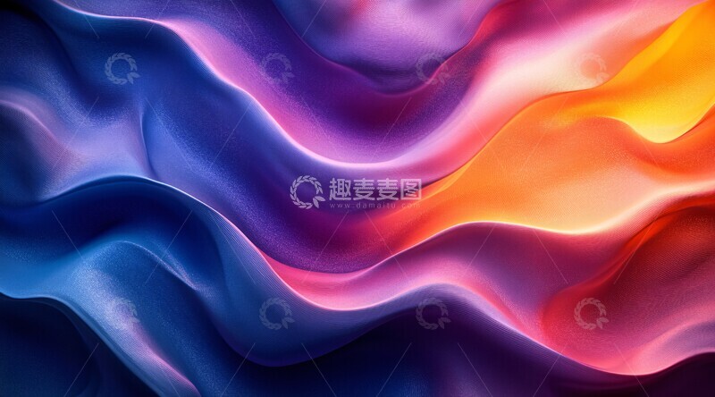 高清大图下载【趣麦麦图】流动色彩背景