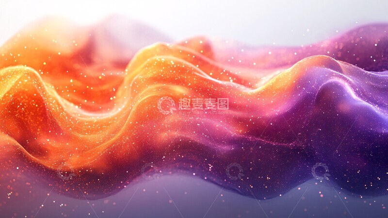 高清大图下载【趣麦麦图】粒子波纹光影流动2