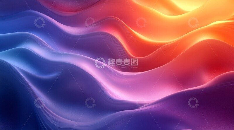 高清大图下载【趣麦麦图】流动色彩背景2