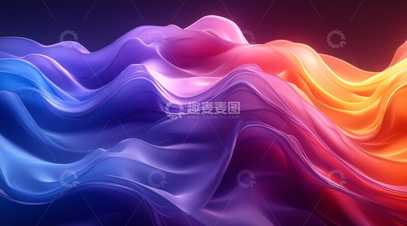 高清大图下载【趣麦麦图】流动色彩背景1