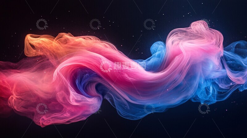 高清大图下载【趣麦麦图】粉蓝漆纹悬浮2