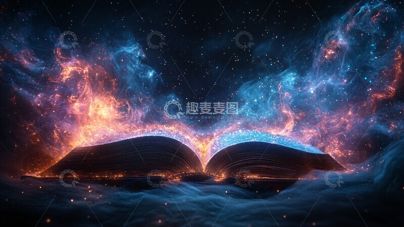 高清大图下载【趣麦麦图】魔法书宇宙光芒1