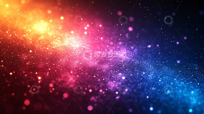 高清大图下载【趣麦麦图】蓝粉橙紫渐变背景1