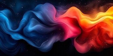 红蓝橙黑漩涡背景2