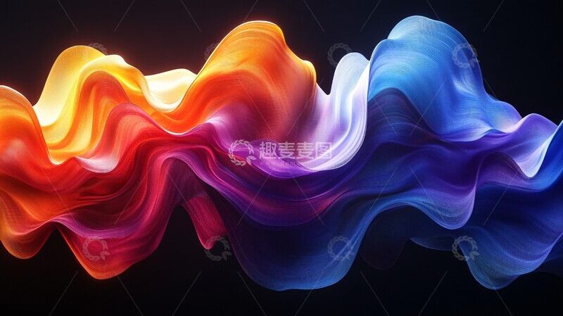 高清大图下载【趣麦麦图】彩色形状融合