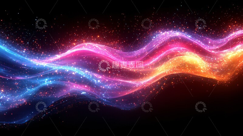 高清大图下载【趣麦麦图】霓虹激光金属纹1