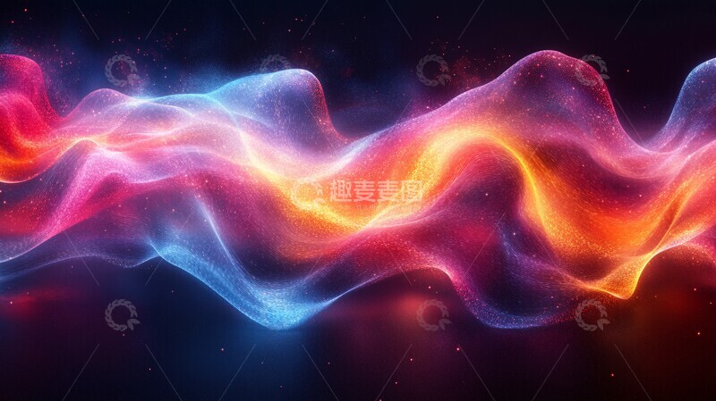 高清大图下载【趣麦麦图】霓虹激光金属纹
