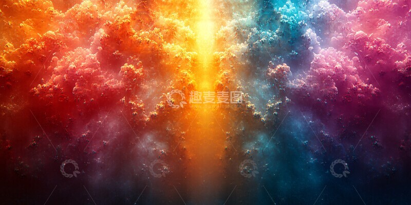 高清大图下载【趣麦麦图】彩色全息万花筒