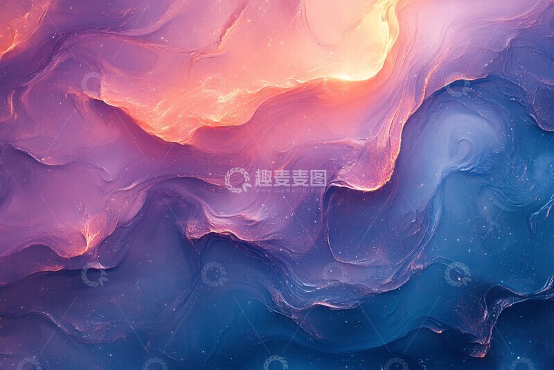 高清大图下载【趣麦麦图】紫色蓝色混合背景2