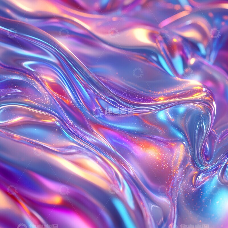 高清大图下载【趣麦麦图】数字流光矩阵