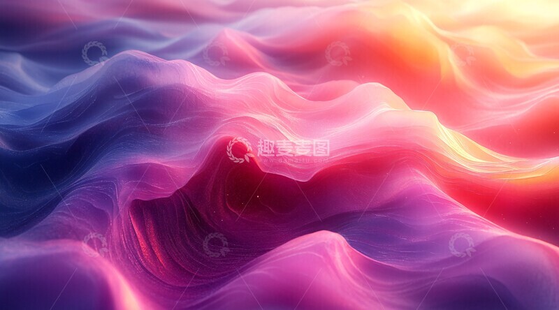 高清大图下载【趣麦麦图】粉色紫色渐变创意