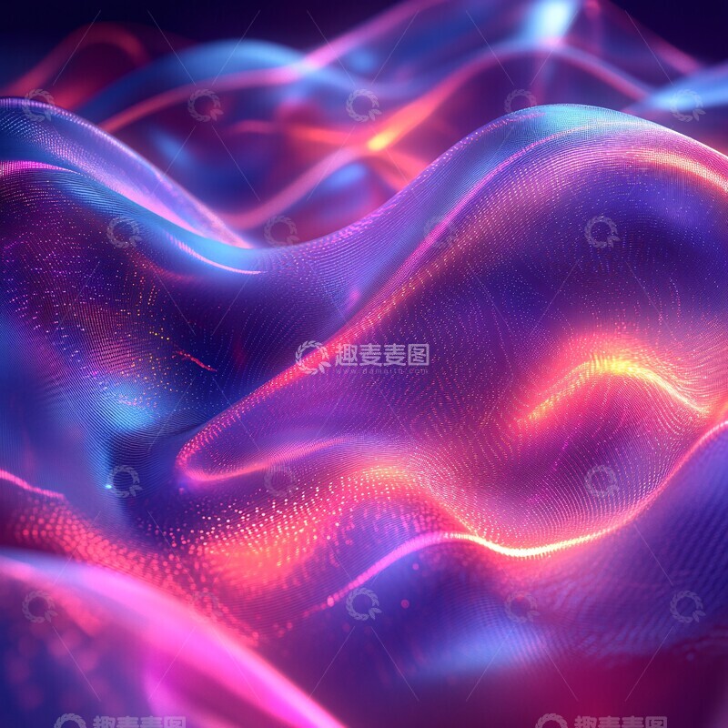 高清大图下载【趣麦麦图】数字流光矩阵2