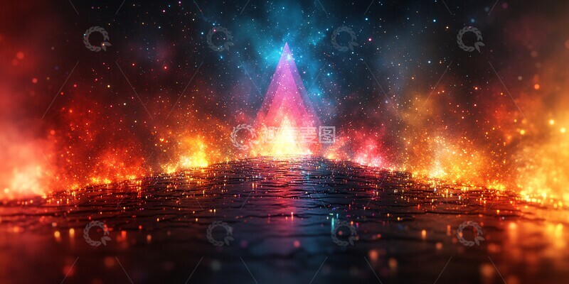 高清大图下载【趣麦麦图】彩色全息万花筒2