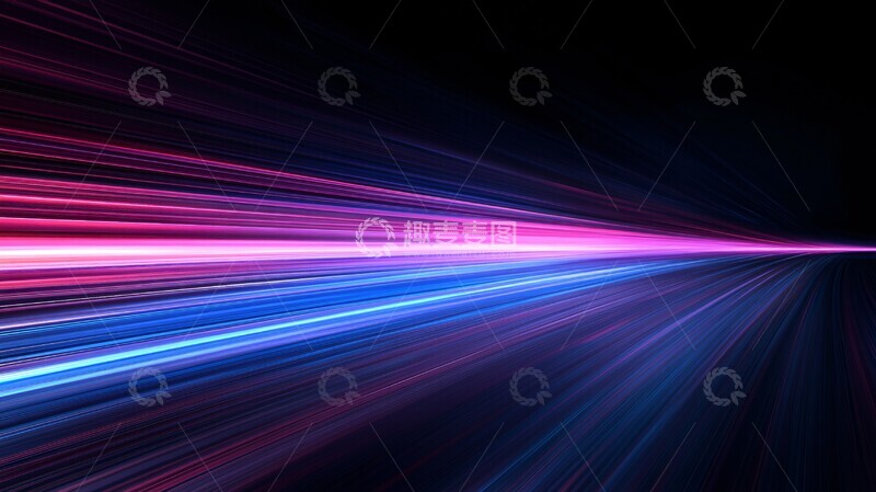 高清大图下载【趣麦麦图】蓝紫线条技术光3