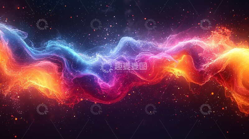 高清大图下载【趣麦麦图】流动的色彩流动色彩声音