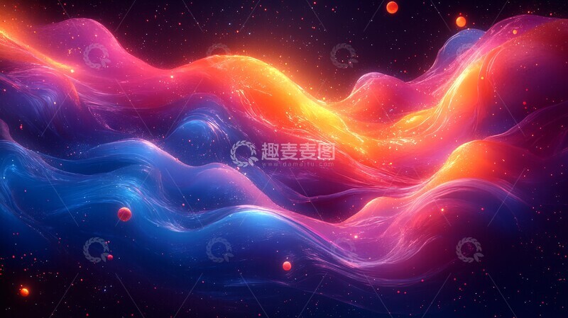 高清大图下载【趣麦麦图】熔岩流光熔岩流光色彩2