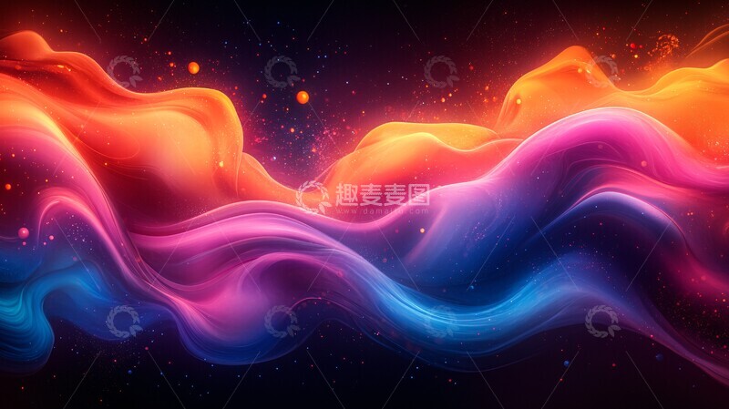 高清大图下载【趣麦麦图】熔岩流光熔岩流光色彩1