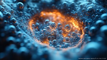 蓝色丝绸宇宙波纹1