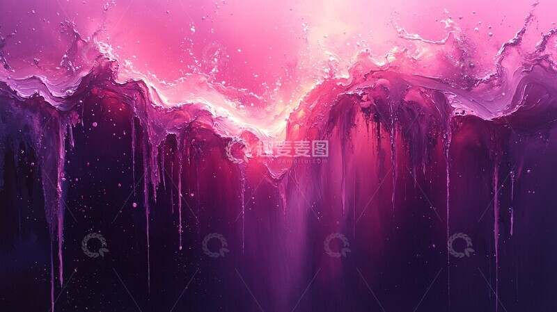 高清大图下载【趣麦麦图】霓虹紫粉色彩2